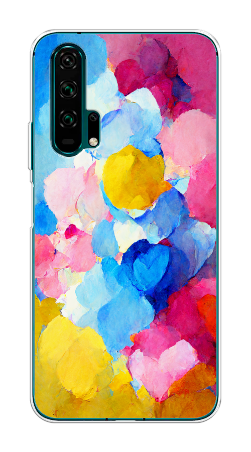 

Чехол на Honor 20 Pro "Яркие пятна", Синий;голубой;желтый;розовый, 69350-1