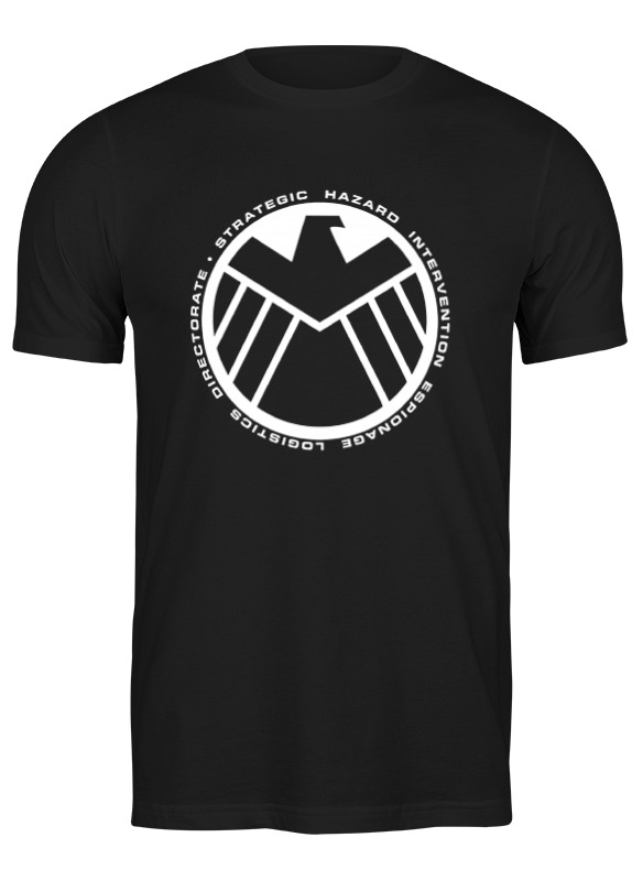 

Футболка мужская Printio S.h.i.e.l.d. черная M, Черный, S.h.i.e.l.d.