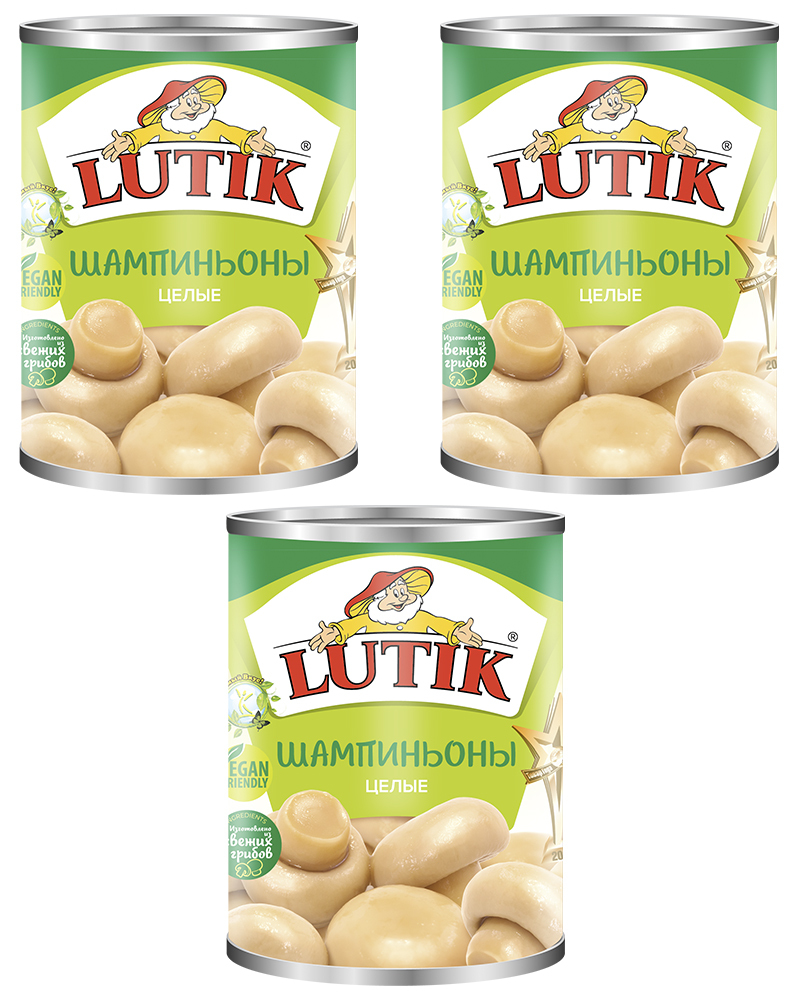

Шампиньоны целые Lutik 425 мл. - 3 шт