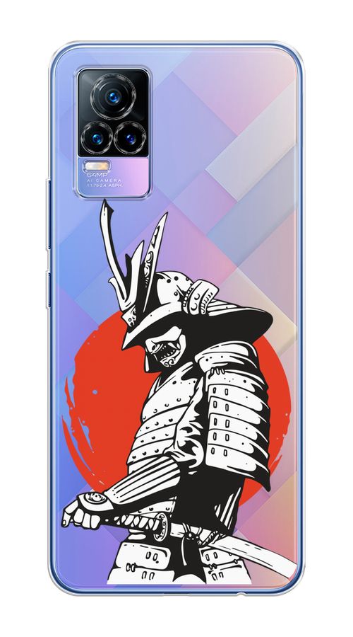 

Чехол на Vivo V21e 4G "Самурай с катаной", Черный;красный;белый, 264550-1