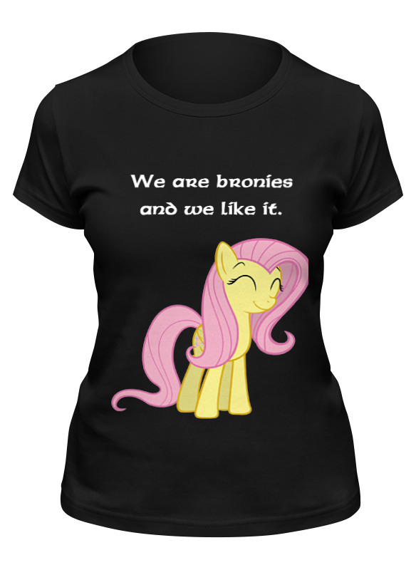 

Футболка женская Printio We are bronies and we like it. черная M, We are bronies and we like it.