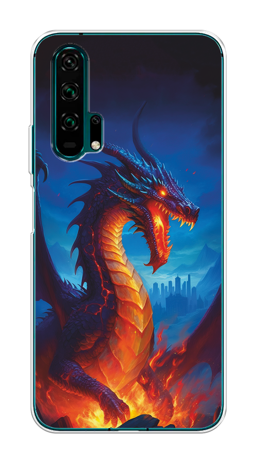 

Чехол на Honor 20 Pro "Дракон над лавой", 69350-1