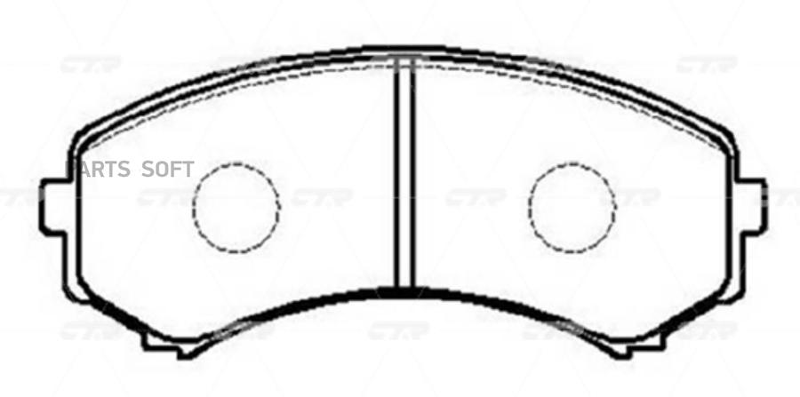 

Тормозные колодки Ctr gk0687