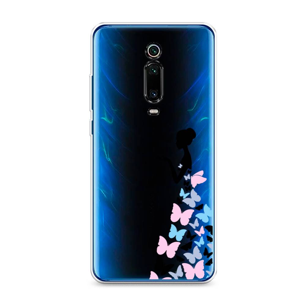 фото Силиконовый чехол "платье из бабочек" на xiaomi mi 9t pro awog