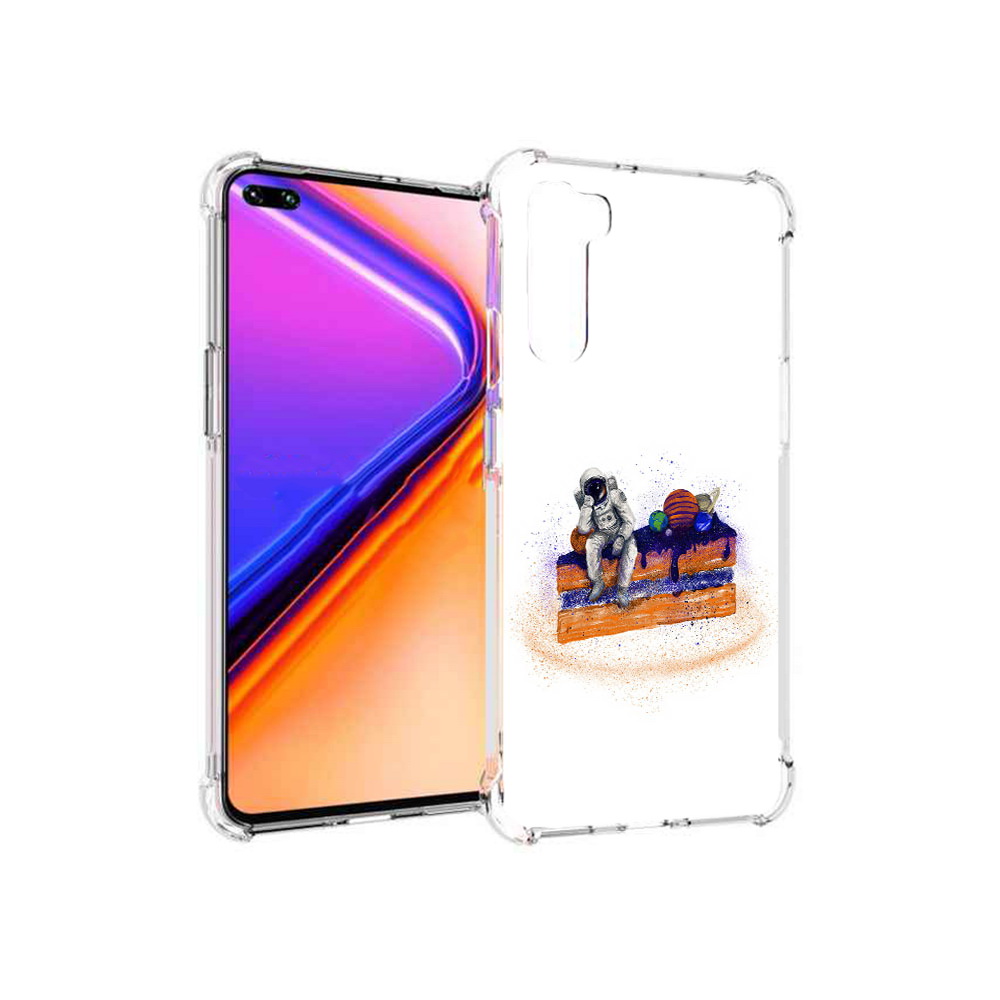 

Чехол MyPads Tocco для OnePlus Nord торт с планетами (PT227045.136.648), Прозрачный, Tocco