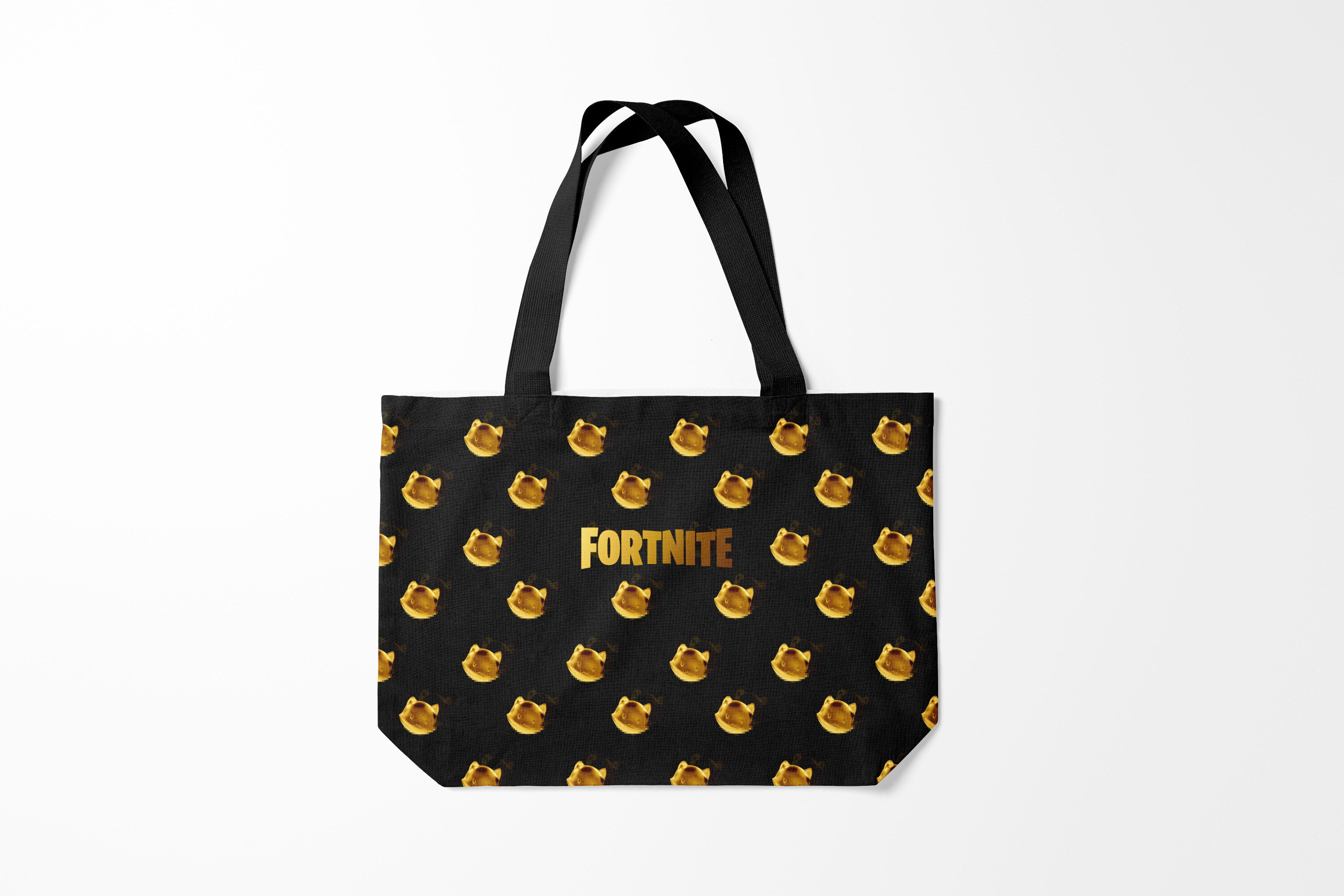 

Сумка шoппер унисекс Burnettie Fortnite gold, черный, Fortnite gold