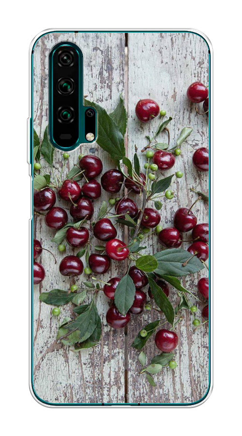 

Чехол на Honor 20 Pro "Вишня", Бордовый;зеленый;серый, 69350-1
