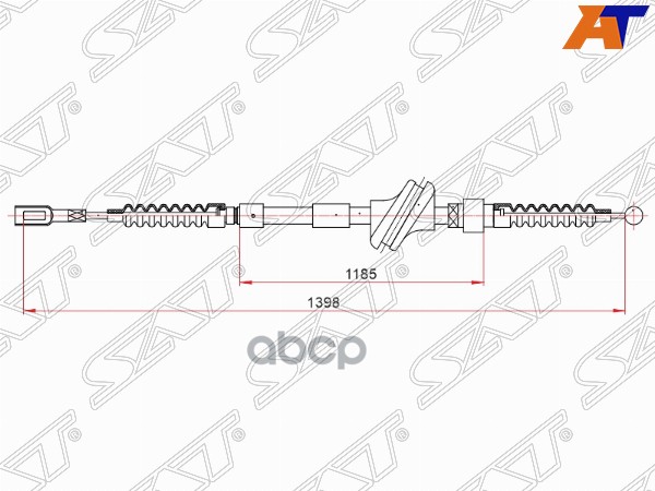 

Трос Ручного Тормоза Audi 80 Iv/90 Iii 88-94 Левый Sat арт. ST-52-0023
