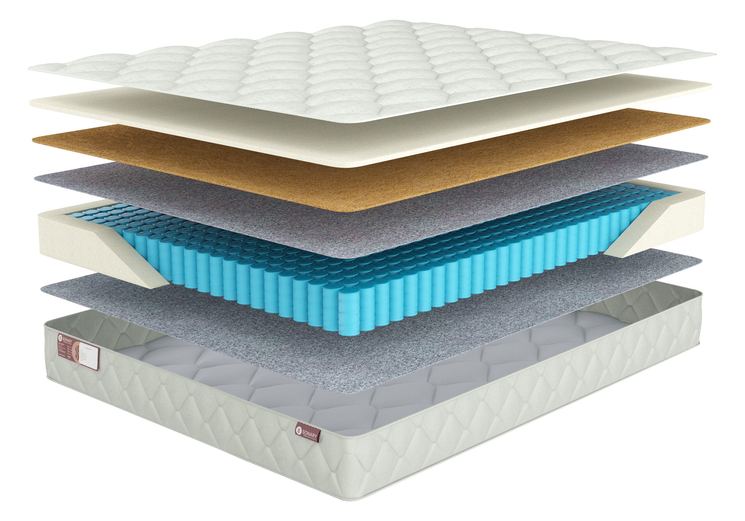 

Матрас Sonary Urban Manila 205х195, Белый, Manila