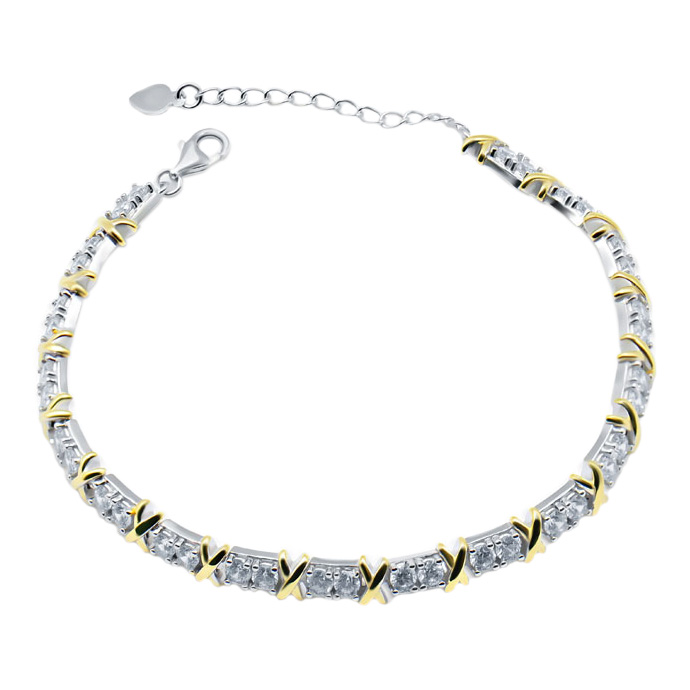 

Браслет из серебра с цирконом р. 18 Silver Wings 241276683GP, 241276683GP