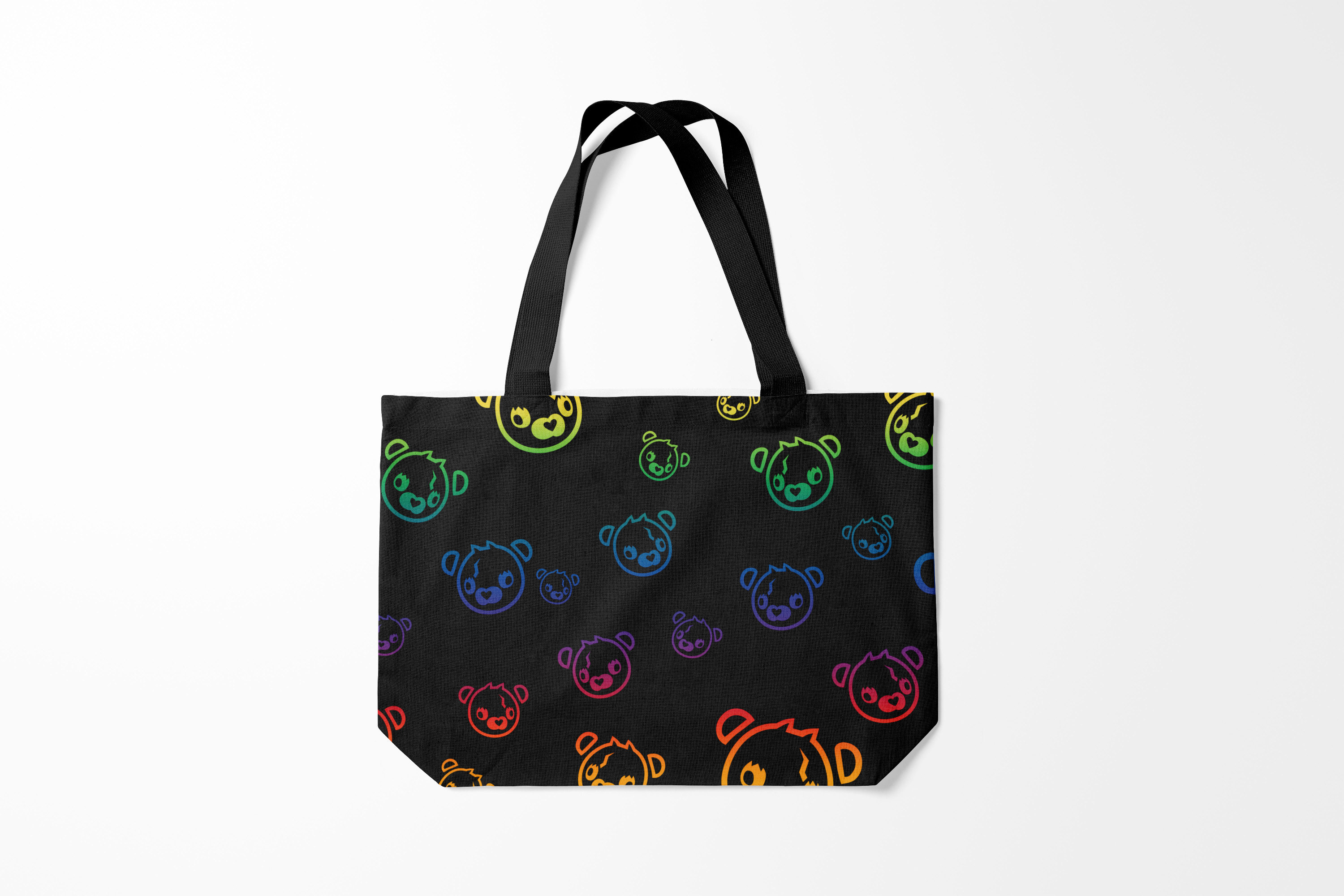 

Сумка шoппер унисекс Burnettie Fortnite Colorful Bear, черный, Fortnite Colorful Bear