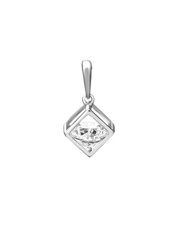 

Кулон из белого золота с фианитом PLATINA jewelry 03-2972-00-401-1120, 03-2972-00-401-1120