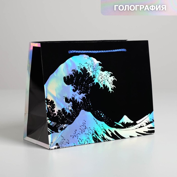 

Пакет Дарите Счастье The sea 23  18  10 см, Черный