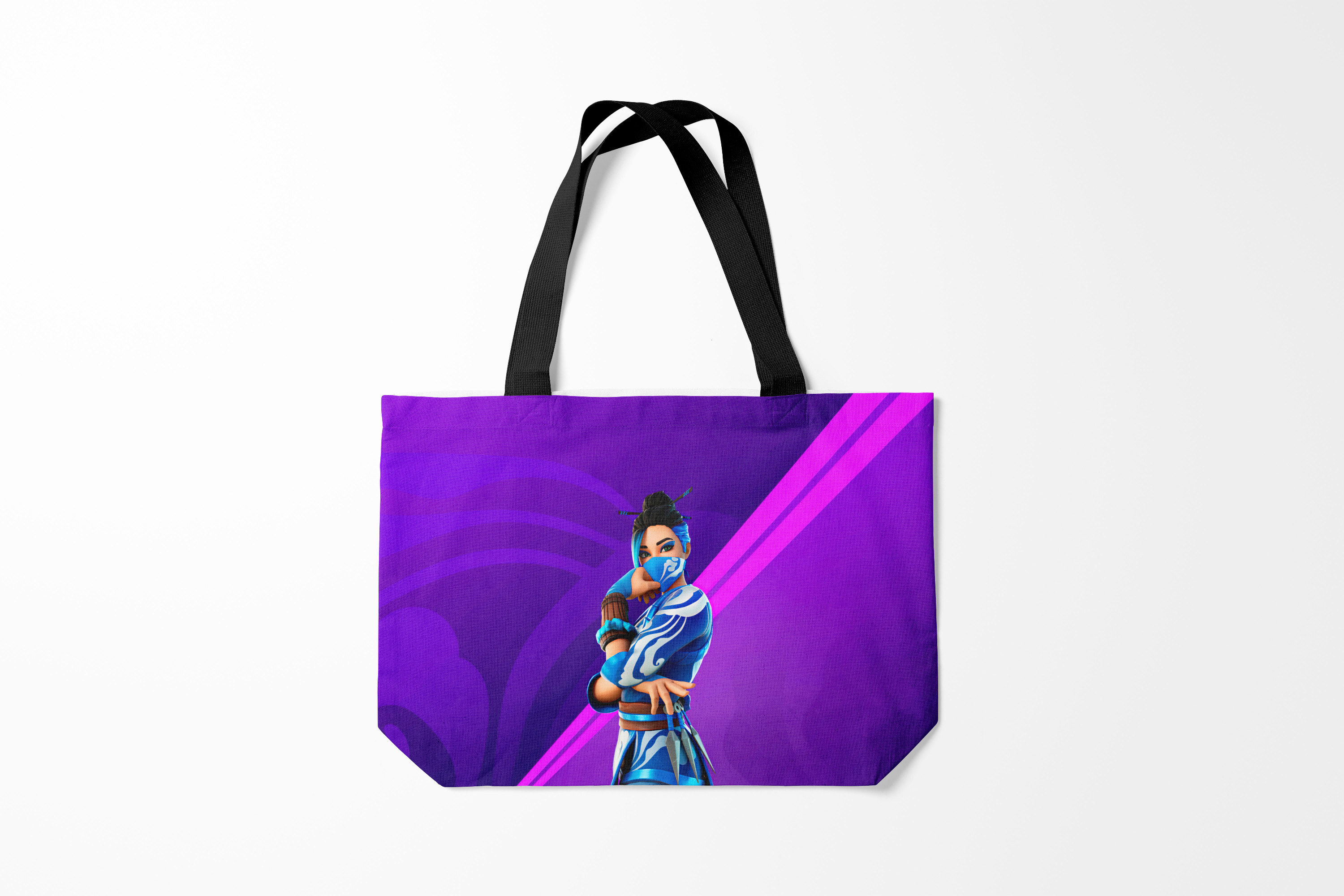 

Сумка шoппер унисекс Burnettie Fortnite Blue Jade, фиолетовый, Fortnite Blue Jade