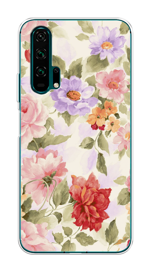 

Чехол на Honor 20 Pro "Акварельные пионы", Розовый;бежевый, 69350-1