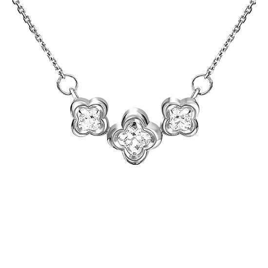 

Колье из белого золота с фианитом 40 см PLATINA jewelry 07-0190-00-501-1120-38, 07-0190-00-501-1120-38