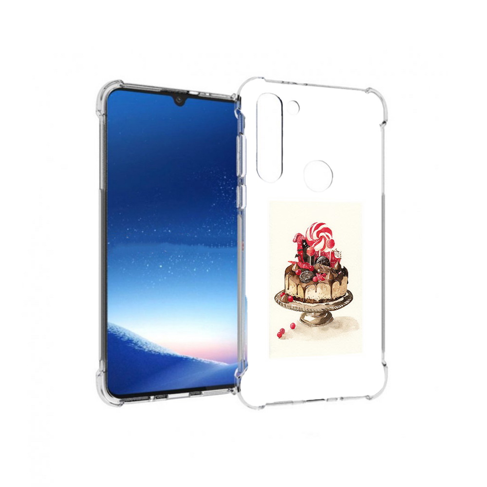 

Чехол MyPads Tocco для Motorola Moto G8 Power вкусный торт (PT143076.340.262), Прозрачный, Tocco