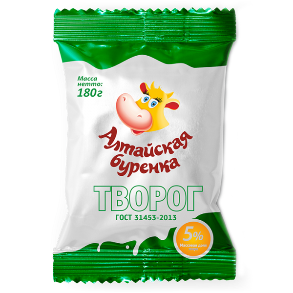 фото Творог алтайская буренка 5% 180 г