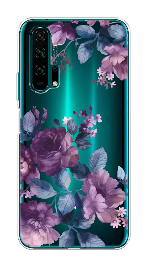 

Чехол на Honor 20 Pro "Purple Blossoms", Синий;фиолетовый, 69350-1