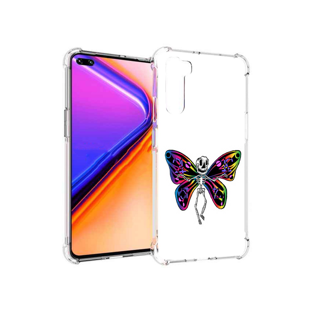 

Чехол MyPads Tocco для OnePlus Nord эффект бабочки (PT227045.136.701), Прозрачный, Tocco