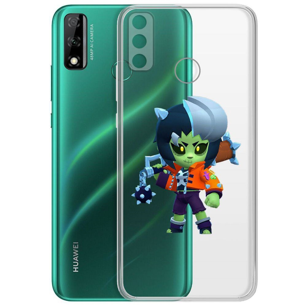 

Чехол-накладка Brawl Stars-ЗомБиби для Huawei Y8s, Прозрачный