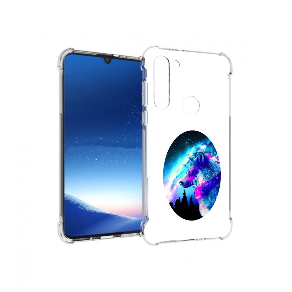 

Чехол MyPads Tocco для Motorola Moto G8 Power голубой волк (PT143076.340.293), Прозрачный, Tocco