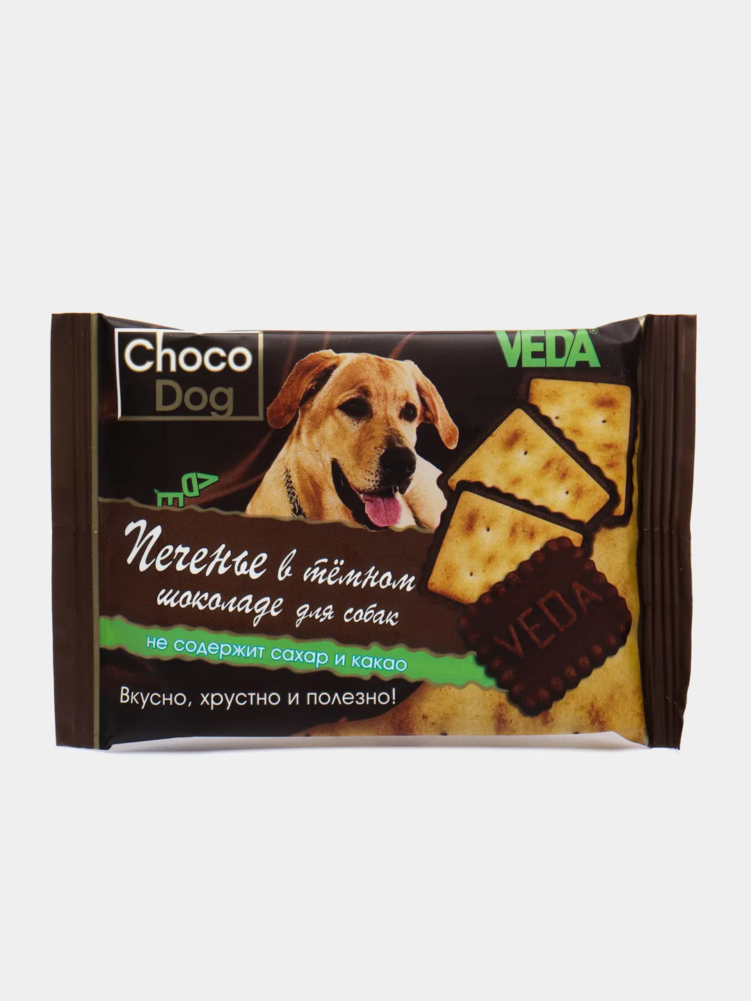 фото Лакомство для собак veda choco dog печенье в темном шоколаде, 2 шт по 30 г