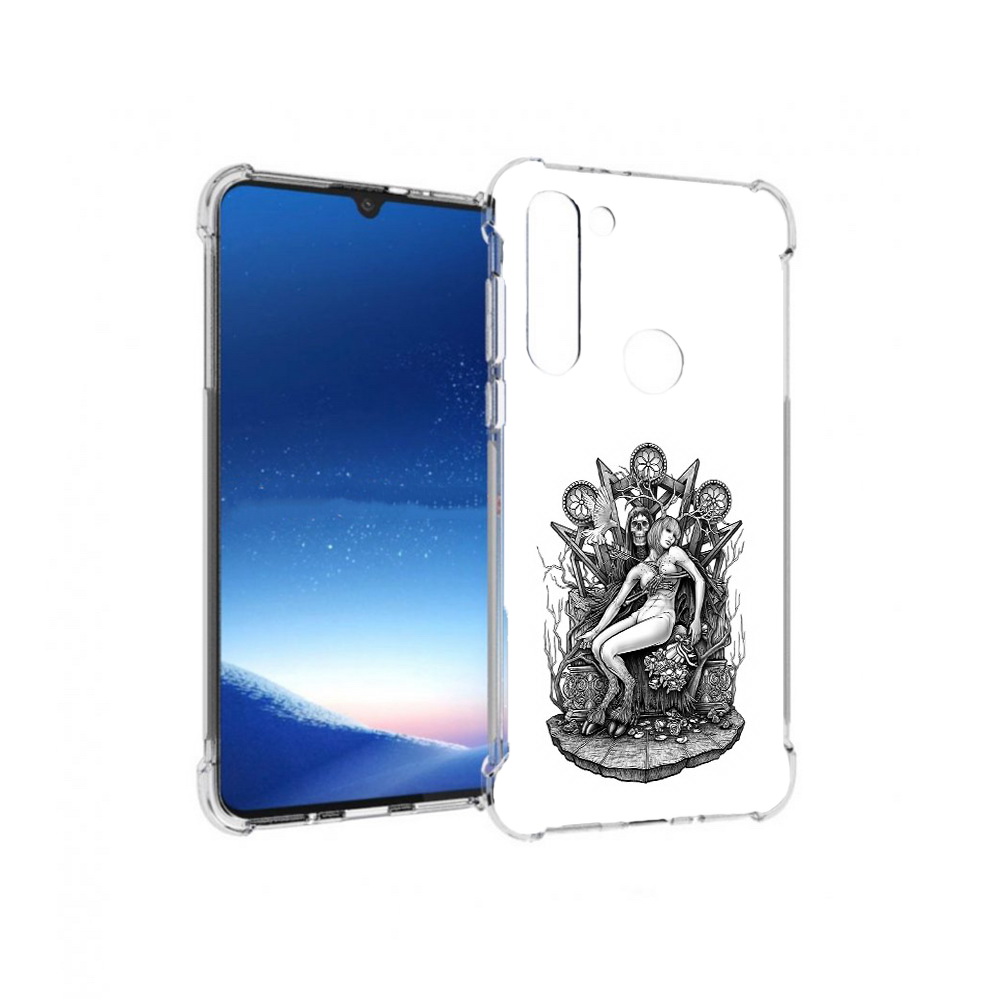 

Чехол MyPads Tocco для Motorola Moto G8 Power девушка на троне (PT143076.340.309), Прозрачный, Tocco