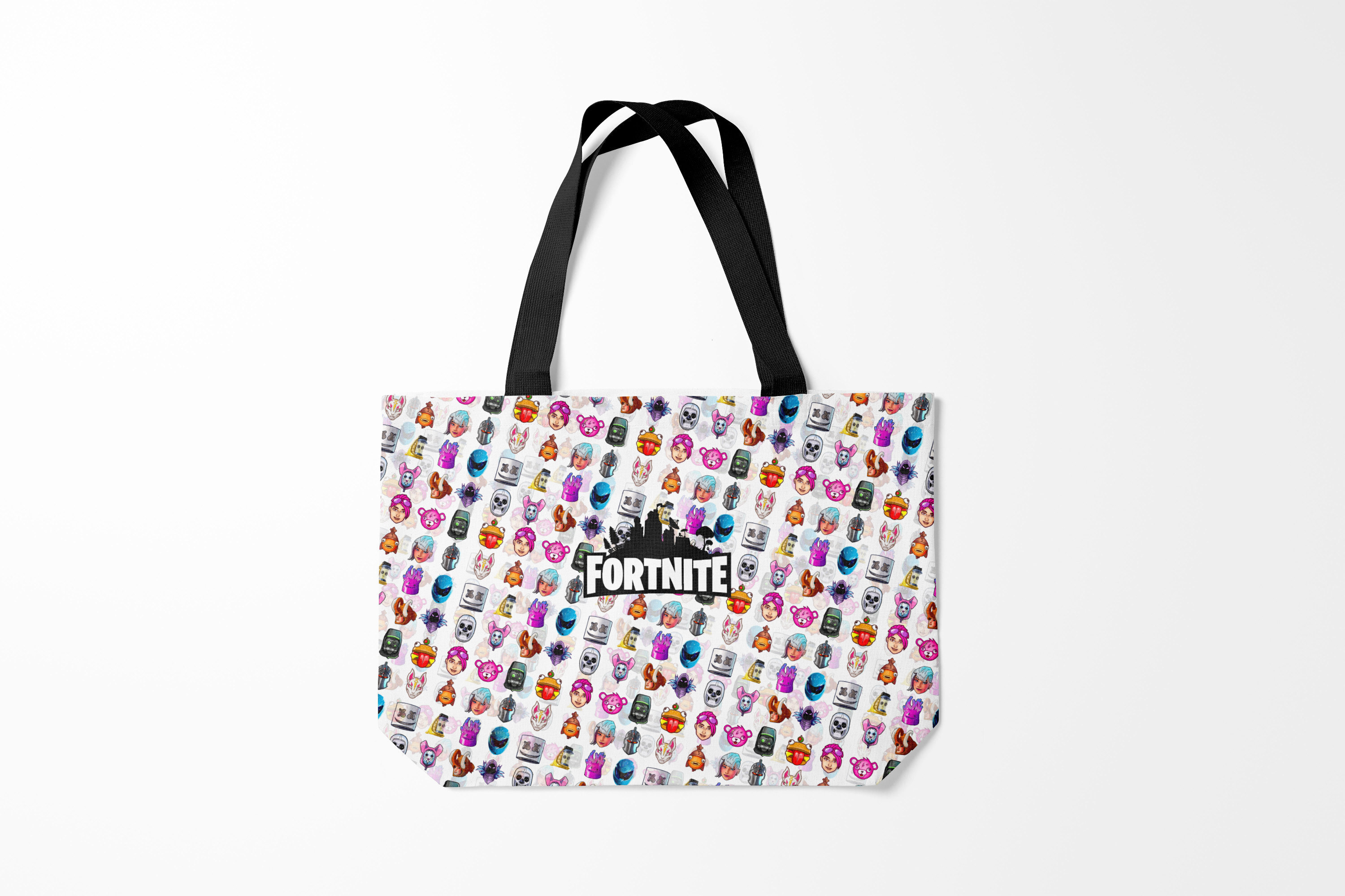 

Сумка шoппер унисекс Burnettie Fortnite, белый, Fortnite