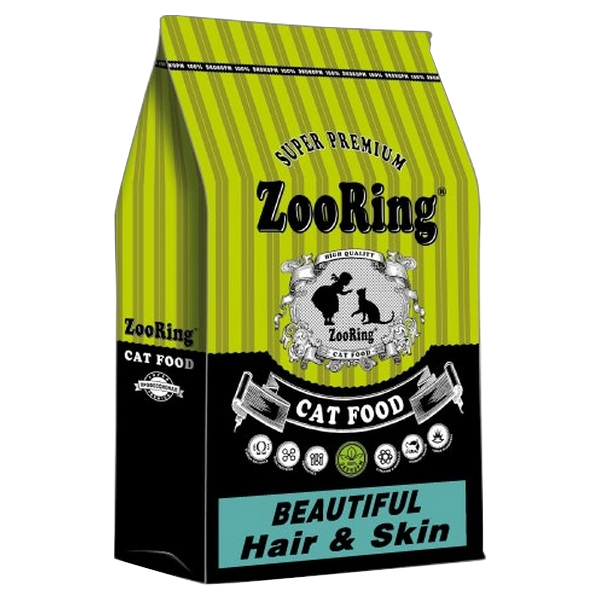 

Сухой корм для кошек ZooRing Beautiful Hair & Skin 10 кг
