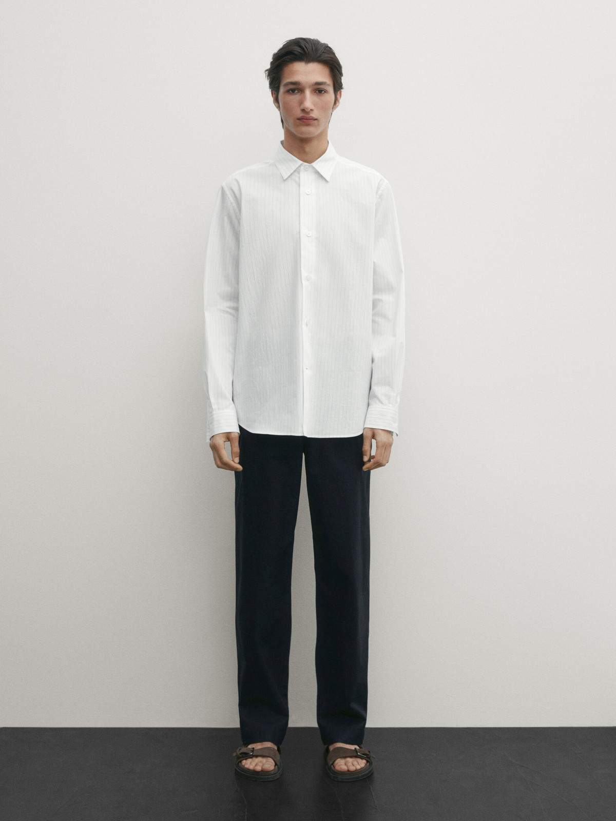 

Рубашка мужская Massimo Dutti 8408/824-I2024 белая M, Белый, 8408/824-I2024