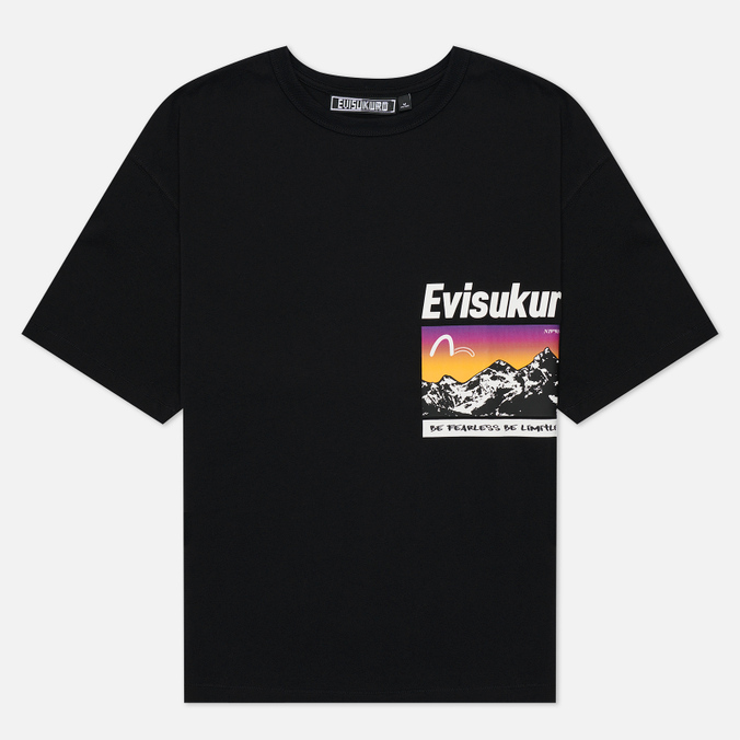 

Футболка мужская Evisu 2EAGNM1TS403BZCT-BLKX черная S, 2EAGNM1TS403BZCT-BLKX
