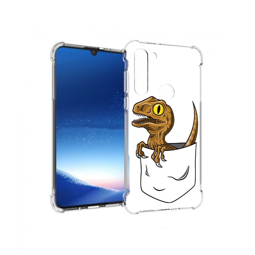 

Чехол MyPads Tocco для Motorola Moto G8 Power динозавр в кармане (PT143076.340.327), Прозрачный, Tocco