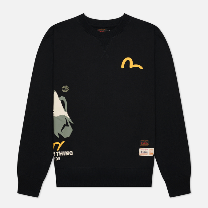 

Свитшот мужской Evisu 2EAHTM1SW334XXCT-BLKX черный M, 2EAHTM1SW334XXCT-BLKX