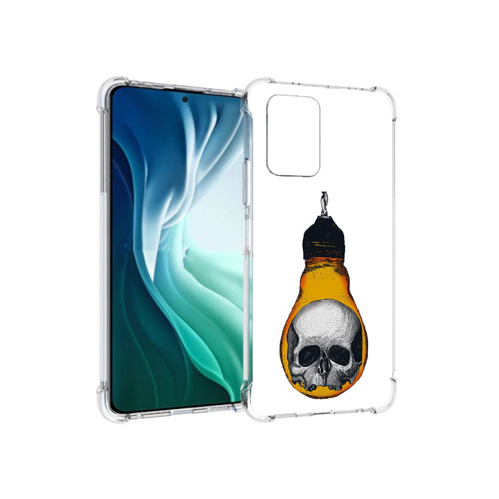 Чехол MyPads Tocco для Xiaomi Redmi Note 10 Pro 5G череп в лампочке (PT162244.283.676)