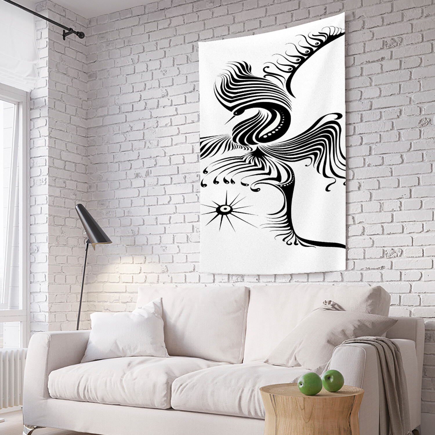 

Вертикальное фотопанно на стену JoyArty Полет лебедя 150x200 см, Полет лебедя