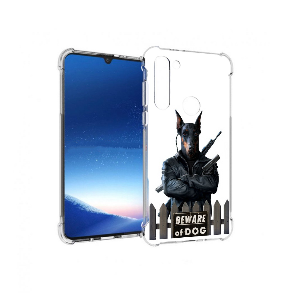 

Чехол MyPads Tocco для Motorola Moto G8 Power доберман (PT143076.340.332), Прозрачный, Tocco