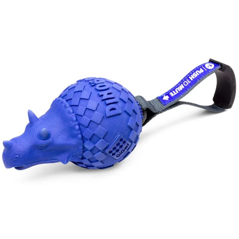

Игрушка для собак GiGwi Dinoball Цератопс с отключаемой пищалкой, 13 см