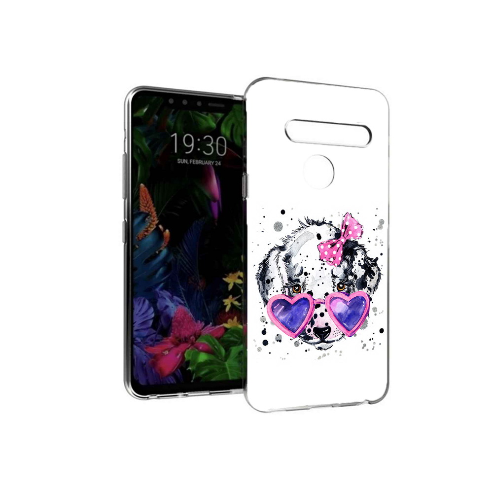 

Чехол MyPads Tocco для LG G8 долматинец в очках (PT135945.76.337), Tocco