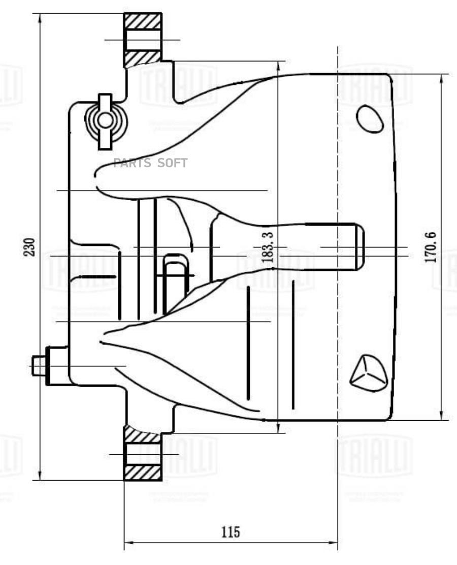 

Суппорт Торм. Для А/М Mercedes Sprinter (06-)/Classic (13-) Зад. Лев. D=48Мм (Cf 032014)