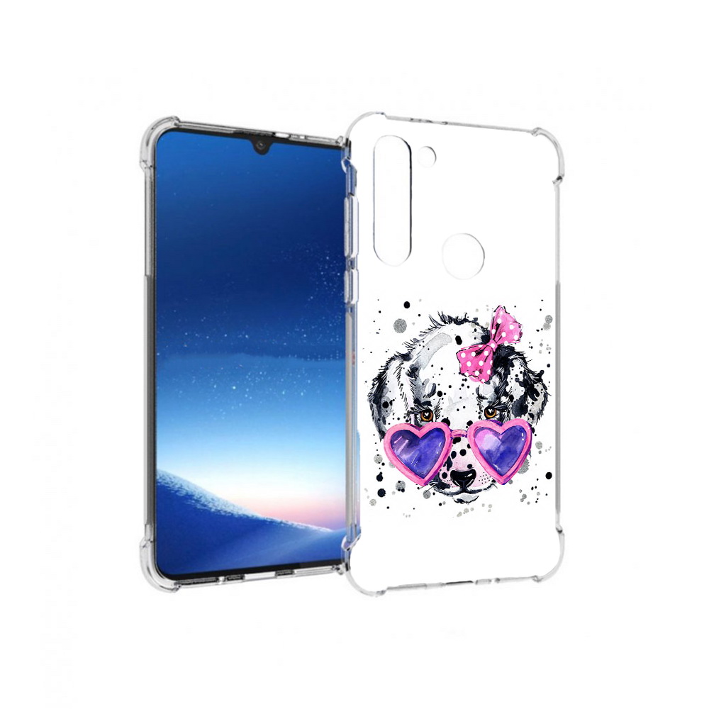 

Чехол MyPads Tocco для Motorola Moto G8 Power долматинец в очках (PT143076.340.337), Прозрачный, Tocco