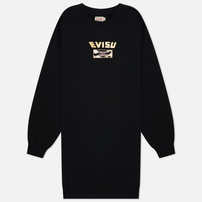 

Свитшот женский Evisu 2EAHTW1TU366OSCT-BLKX черный L, 2EAHTW1TU366OSCT-BLKX
