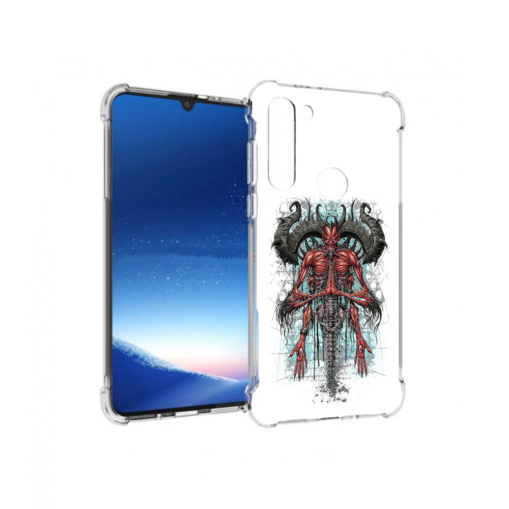 

Чехол MyPads Tocco для Motorola Moto G8 Power дьявол (PT143076.340.340), Прозрачный, Tocco