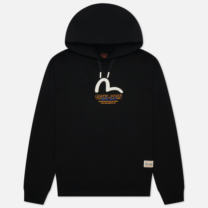 

Толстовка мужская Evisu 2EAHTM1SW306XXCT-BLKX черная S, 2EAHTM1SW306XXCT-BLKX