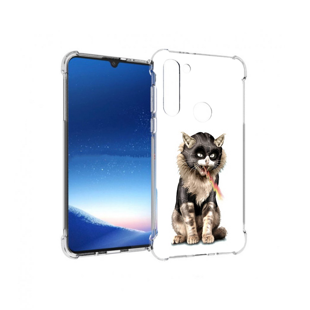 

Чехол MyPads Tocco для Motorola Moto G8 Power дьяволский кот (PT143076.340.341), Прозрачный, Tocco