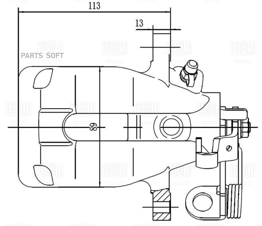 

Суппорт Торм. Для А/М Peugeot 407 (04-)/Citroen C5 (08-) Зад. Лев. D=38Мм (Cf 550119)