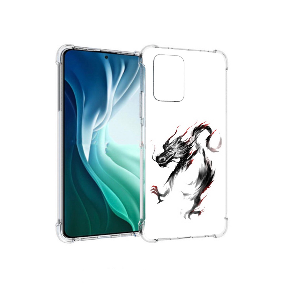 Чехол MyPads Tocco для Xiaomi Redmi Note 10 Pro 5G черный дракон (PT162244.283.690)