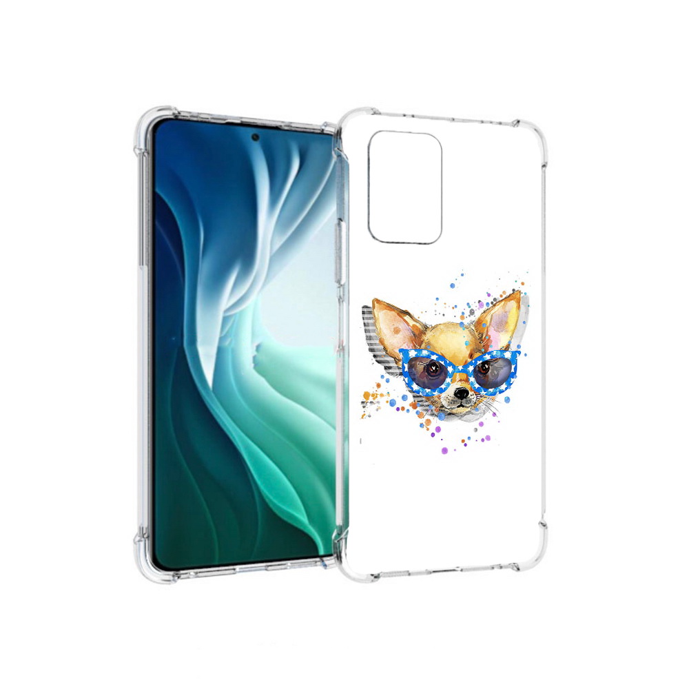Чехол MyPads Tocco для Xiaomi Redmi Note 10 Pro 5G чихуа-хуа в очках (PT162244.283.691)