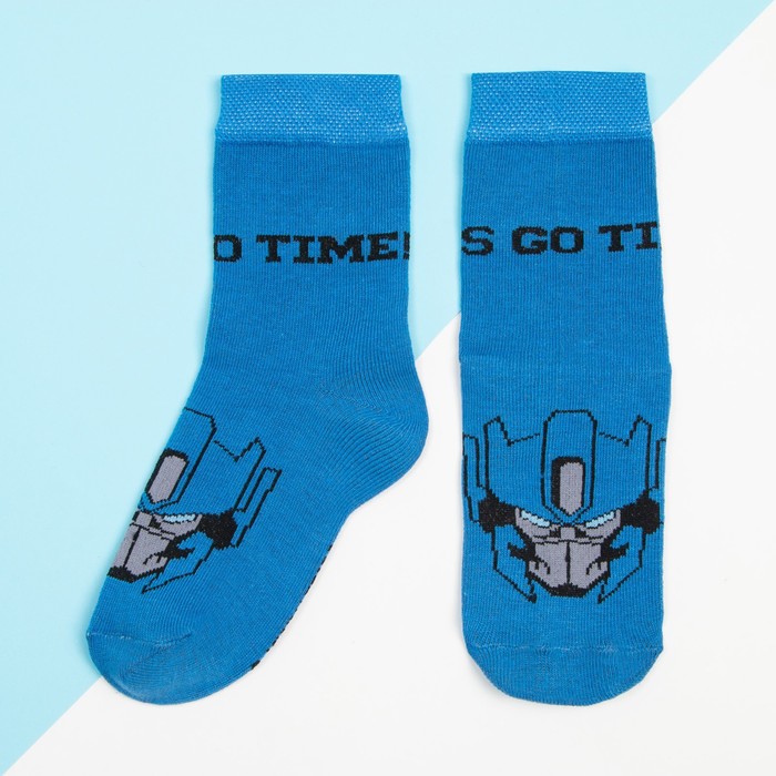 Носки для мальчика «Оптимус Прайм», Transformers, 18-20 см, цвет синий