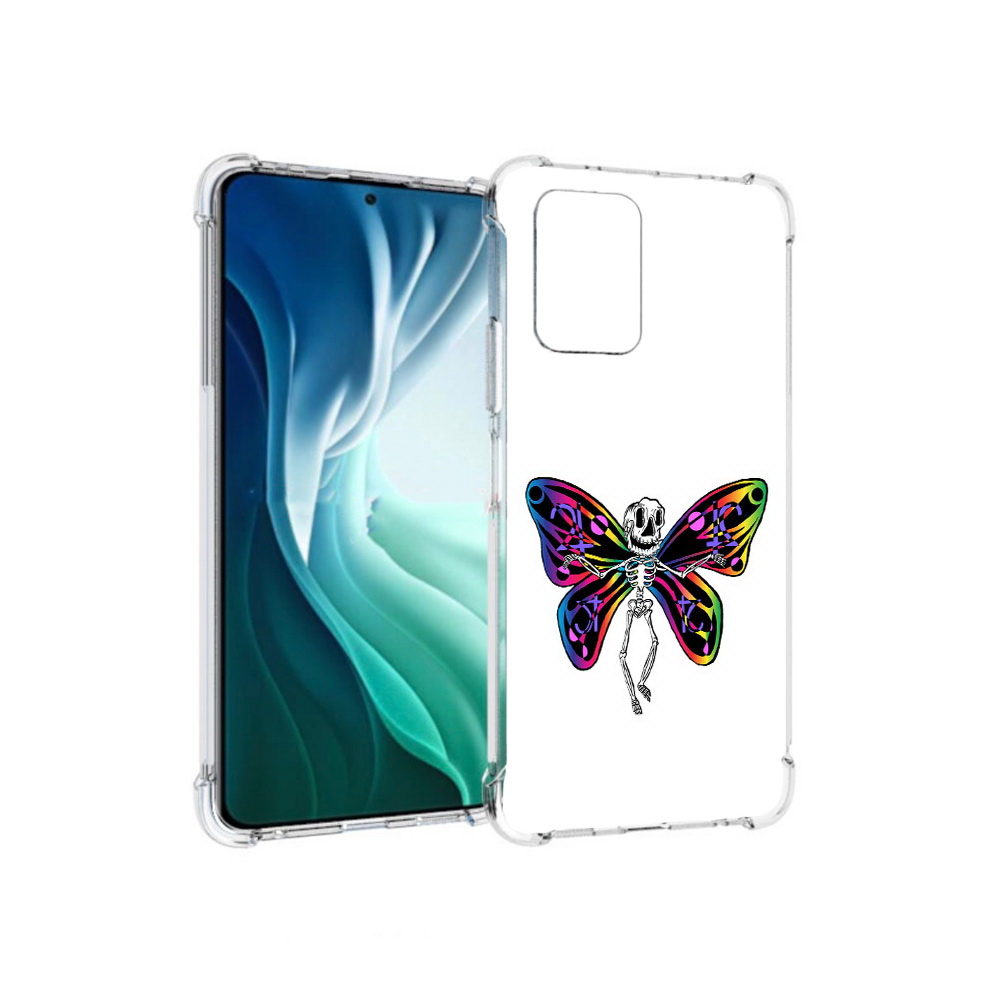 Чехол MyPads Tocco для Xiaomi Redmi Note 10 Pro 5G эффект бабочки (PT162244.283.701)